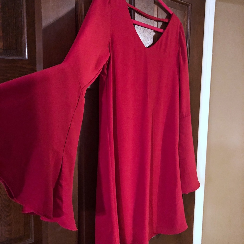 Red cocktail dress